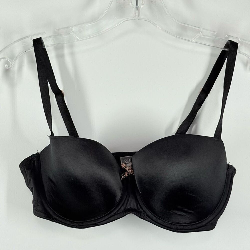 Victoria’s Secret balconet padded underwire black bra size 34D